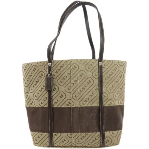 Pre-owned Tote Bags, female, , Size: ONE SIZE Pre-owned Canvas handbags - Coach Pre-owned - Modalova