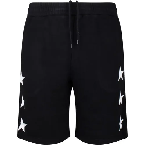 Bermuda Shorts with White Stars , male, Sizes: S, L, XL, M - Golden Goose - Modalova