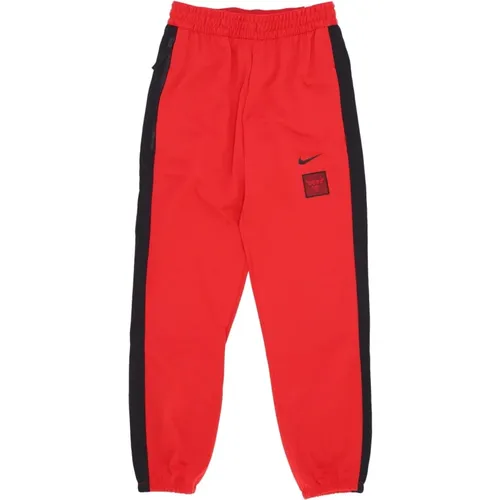 Sweatpants, male, , Size: S Chicago Bulls Fleece Tracksuit Pants - Nike - Modalova