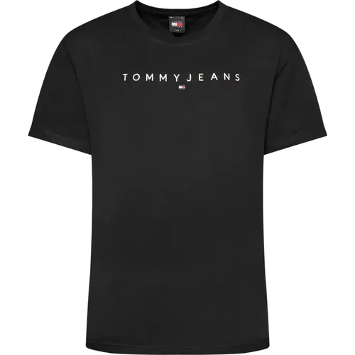 Regeneratives Baumwoll-Logo-T-Shirt , Herren, Größe: XL - Tommy Jeans - Modalova