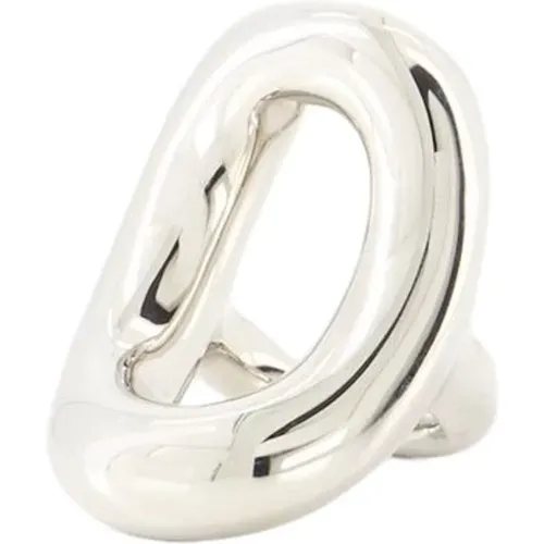 Silver Brass Ring , female, Sizes: 51 MM, 53 MM - Paco Rabanne - Modalova