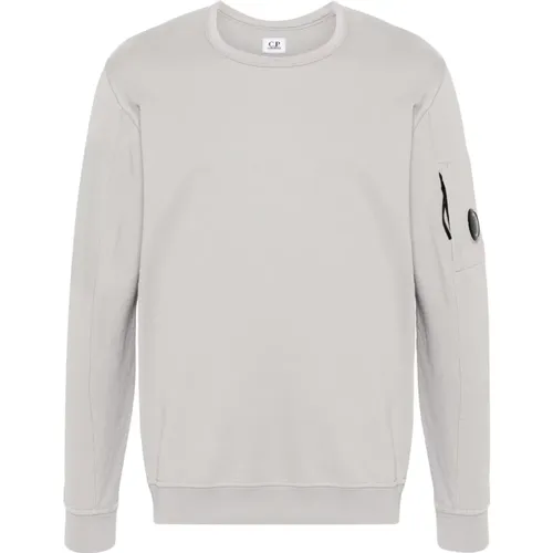 Hellgraues Fleece-Sweatshirt , Herren, Größe: XL - C.P. Company - Modalova