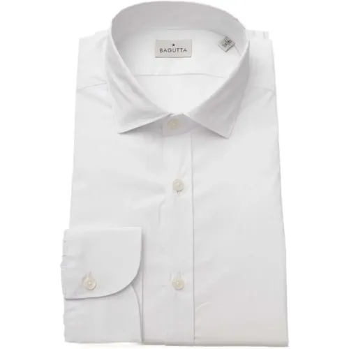 Elegant slim-fit shirt with French collar , male, Sizes: 3XL, 2XL - Bagutta - Modalova