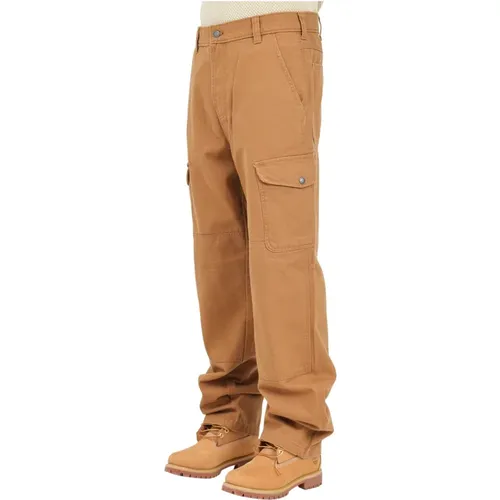 Braune Cargo Jeans Lässiger Stil Herbst , Herren, Größe: W36 - Dickies - Modalova