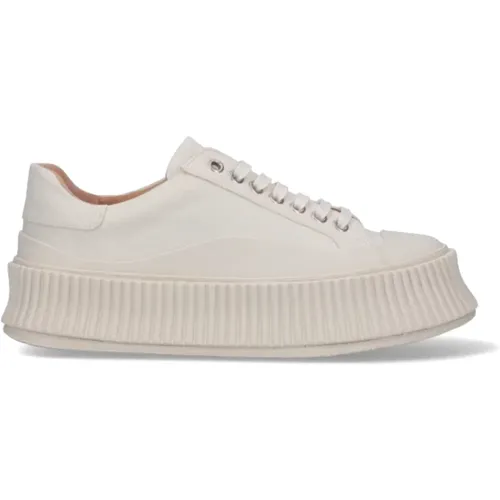 Oversize Sneakers with Rubber Details , female, Sizes: 8 UK, 5 UK, 7 UK, 6 UK - Jil Sander - Modalova