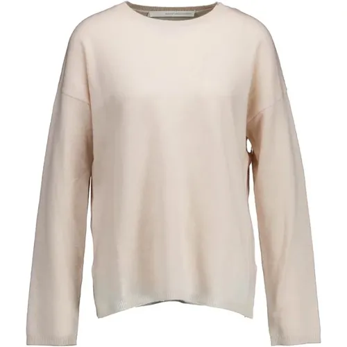 Cashmere Sweater with Subtle Round Neck , female, Sizes: XL, M, L, 2XL - Herzen's Angelegenheit - Modalova