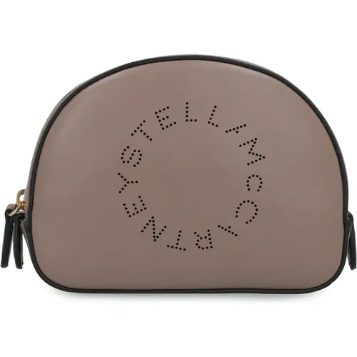 Logo Waschtasche aus veganem Leder - Stella Mccartney - Modalova