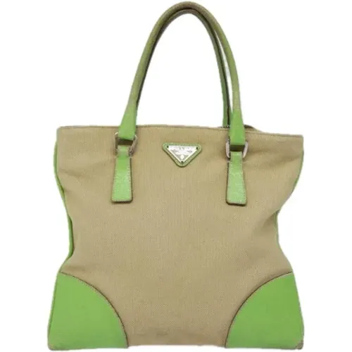 Pre-owned Tote Bags, female, , Size: ONE SIZE Pre-owned Canvas prada-bags - Prada Vintage - Modalova