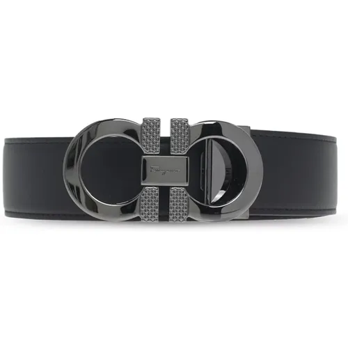 Reversible leather belt , Herren, Größe: 105 CM - Salvatore Ferragamo - Modalova