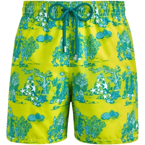 Deep Sea Toile de Jouy Badeshorts für Herren , Herren, Größe: XL - Vilebrequin - Modalova