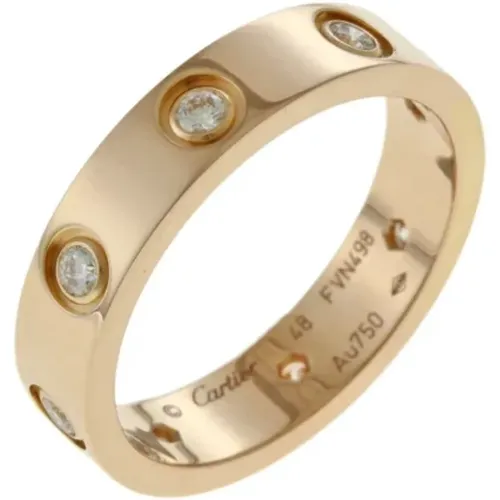 Pre-owned Rose Gold rings , female, Sizes: ONE SIZE - Cartier Vintage - Modalova