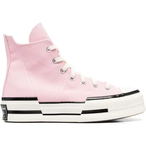 Rosa Hi-Top Sneakers Logo Gummisohle - Converse - Modalova