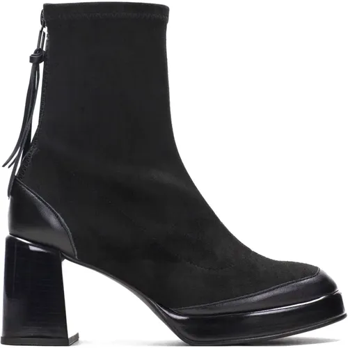 Stretch Ankle Boots with 7cm Heel , female, Sizes: 7 UK - Hispanitas - Modalova