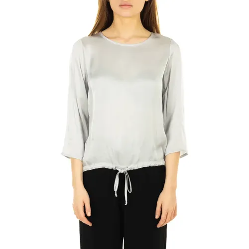 Grey Top Long Sleeve Shirt , female, Sizes: M, S - Daniele Fiesoli - Modalova