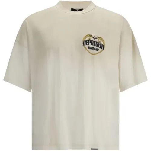 T-Shirts, male, , Size: M Angel Border Graphic Tee - Represent - Modalova