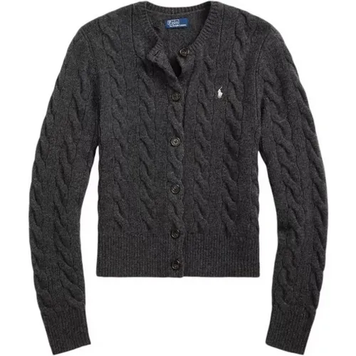 Grauer Woll-Kaschmir-Cardigan-Pullover - Ralph Lauren - Modalova