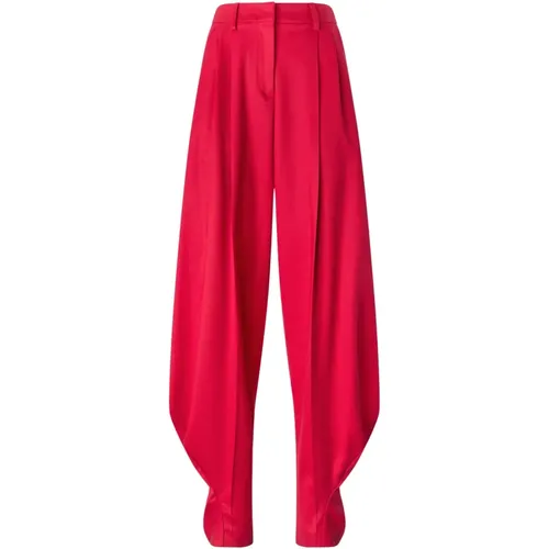 Tapered Trousers, female, , Size: M Soft Pleated Trousers - Genny - Modalova