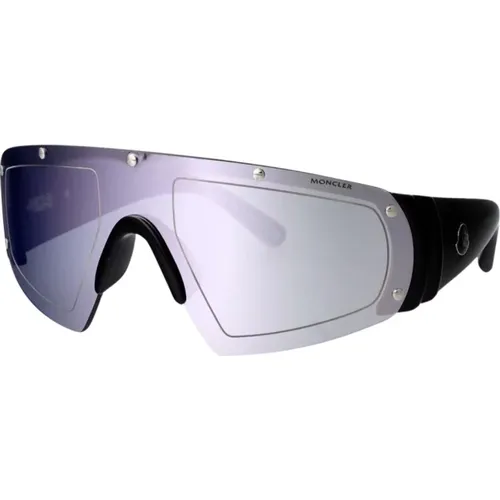Sunglasses, male, , Size: ONE SIZE Contemporary Shield Sunglasses - Moncler - Modalova