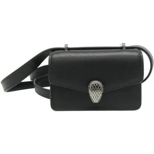 Pre-owned Leather shoulder-bags , female, Sizes: ONE SIZE - Bvlgari Vintage - Modalova