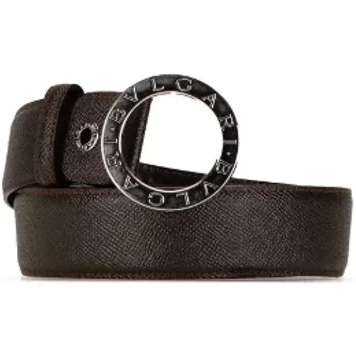 Pre-owned Belts, female, , Size: ONE SIZE Pre-owned Leather belts - Bvlgari Vintage - Modalova