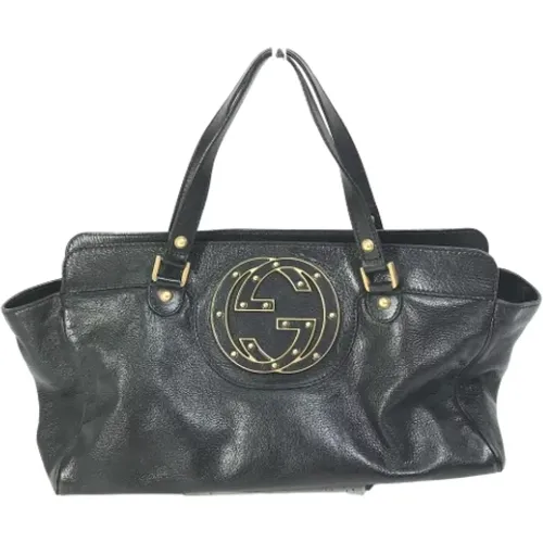 Pre-owned Tote Bags, female, , Size: ONE SIZE Pre-owned Leather gucci-bags - Gucci Vintage - Modalova