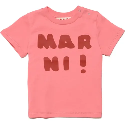 Logo Crew-neck Jersey T-shirt Marni - Marni - Modalova