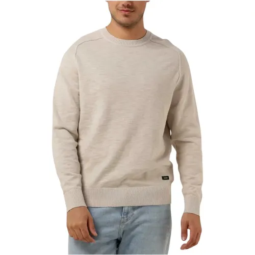 Slub Texture Sweater Herren , Herren, Größe: 2XL - Calvin Klein - Modalova