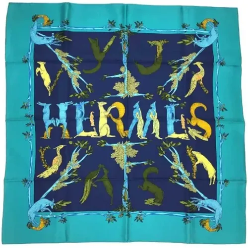 Pre-owned Scarves, female, , Size: ONE SIZE Pre-owned Silk scarves - Hermès Vintage - Modalova