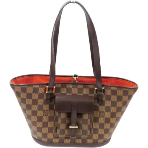 Pre-owned Tote Bags, female, , Size: ONE SIZE Pre-owned Canvas louis-vuitton-bags - Louis Vuitton Vintage - Modalova