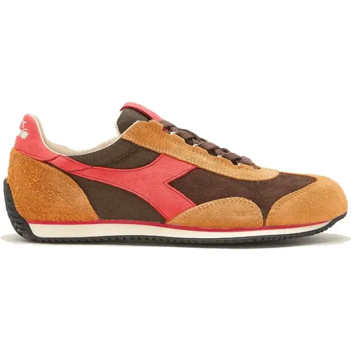 Heritage Equipe Italia Chestnut Sneaker , male, Sizes: 6 UK, 8 UK, 7 UK - Diadora - Modalova