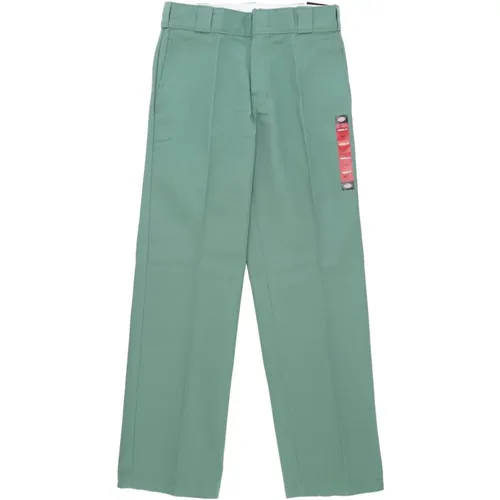 Straight Trousers, male, , Size: W32 L32 Dark Ivy Work Pant Regular Fit - Dickies - Modalova