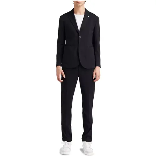 Single Breasted Suits, male, , Size: XL Nylon Suit with Two-Button Jacket - At.P.Co - Modalova