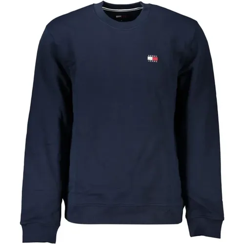 Sweatshirts, male, , Size: 2XL Long Sleeve Cotton Sweater - Tommy Hilfiger - Modalova