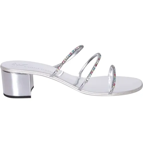 Rhinestone sandals by Giuseppe , female, Sizes: 5 UK, 5 1/2 UK - giuseppe zanotti - Modalova