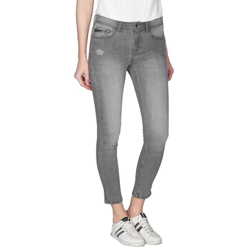 Denim Jeggings mit Distressed Front , Damen, Größe: W25 - YES ZEE - Modalova