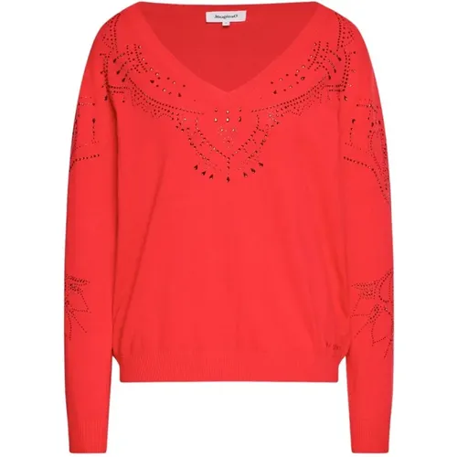 V-Ausschnitt Pullover , Damen, Größe: L - Desigual - Modalova