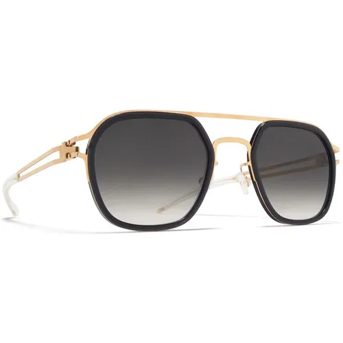 Sunglasses, unisex, , Size: 50 MM Leeland Sunglasses in Glossy Gold - Mykita - Modalova