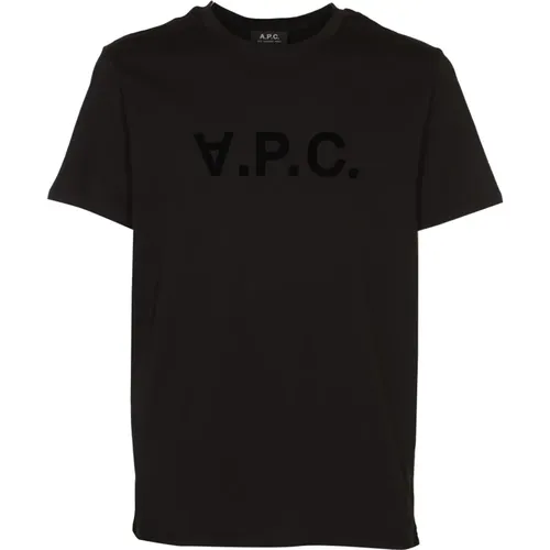 Schwarze T-Shirt und Polo Kollektion , Herren, Größe: M - A.p.c. - Modalova
