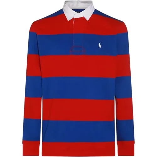 Polo Shirts, male, , Size: L Cotton striped Rugby Classic Fit shirt - Ralph Lauren - Modalova