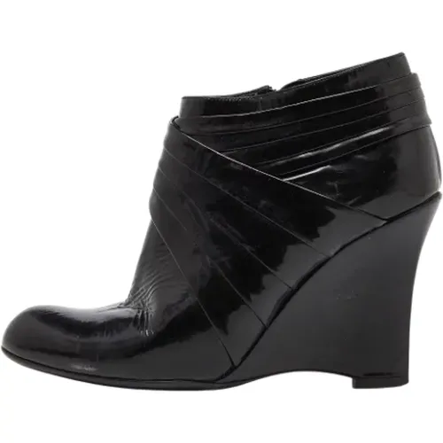Pre-owned Leather boots , female, Sizes: 4 UK - Valentino Vintage - Modalova