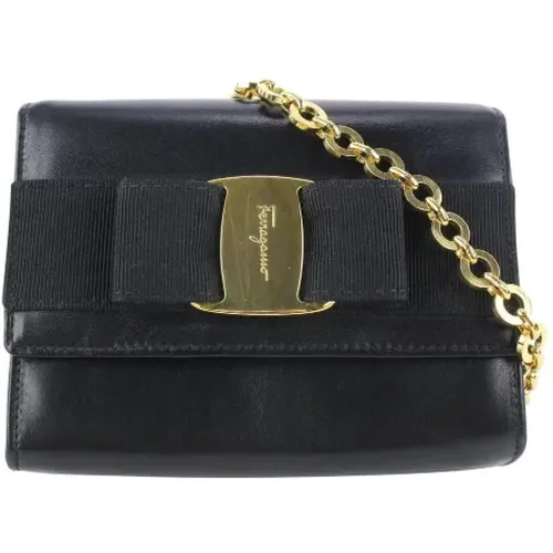 Pre-owned Leather crossbody-bags , female, Sizes: ONE SIZE - Salvatore Ferragamo Pre-owned - Modalova