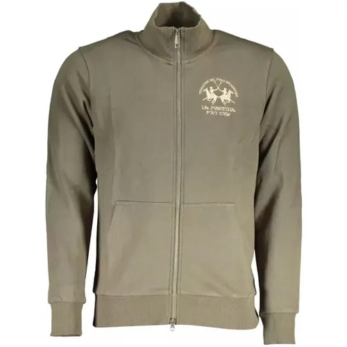 Zip-throughs, male, , Size: XL ZipUp Sweater Polo Crew Style - LA MARTINA - Modalova