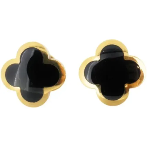 Pre-owned Yellow Gold earrings , female, Sizes: ONE SIZE - Van Cleef & Arpels Pre-owned - Modalova