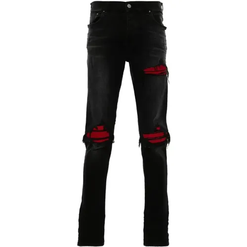 Stretch denim distressed skinny jeans , male, Sizes: W34 - Amiri - Modalova