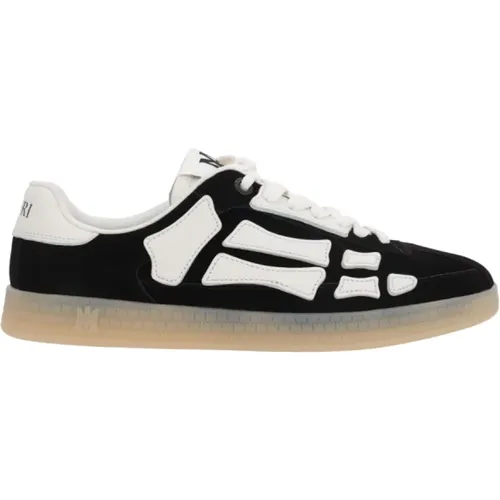 Schwarze Wildleder Low-Top Sneakers , Herren, Größe: 42 EU - Amiri - Modalova