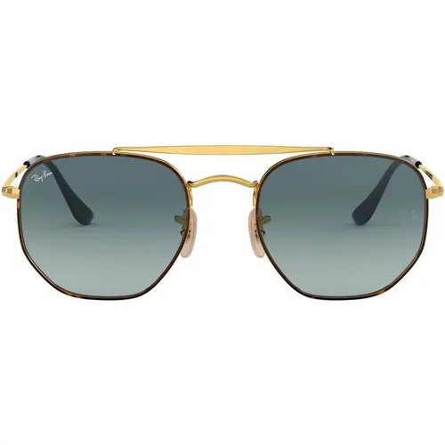 Sunglasses, male, , Size: 54 MM Marshal Sunglasses in Gold Havana/ Shaded - Ray-Ban - Modalova