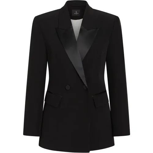 Eleganter Schwarzer Blazer mit Klappentaschen , Damen, Größe: S - Bruuns Bazaar - Modalova