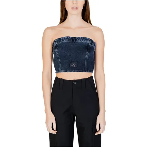 Gestreiftes Denim Tube Top - Calvin Klein Jeans - Modalova