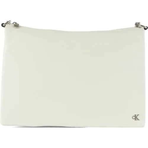 Soft Faux Leather Shoulder Bag with Chain Strap , female, Sizes: ONE SIZE - Calvin Klein Jeans - Modalova