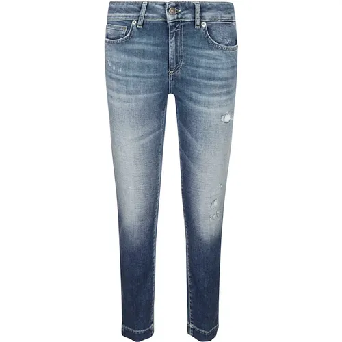 Blaue Slim-Fit Jeans Ss23 , Damen, Größe: W28 - Dondup - Modalova